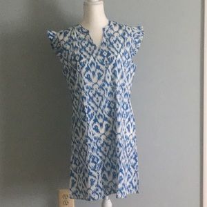 Blue and White dress from Vaugu. NWT. Size M